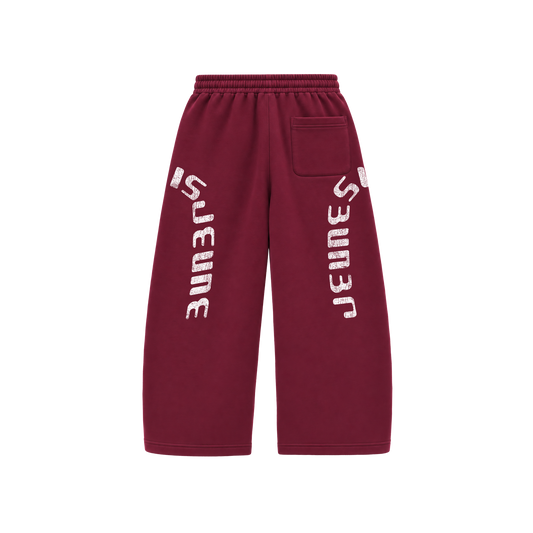 ATHLETIC DEPT OPEN BOTTOM BURGUNDY