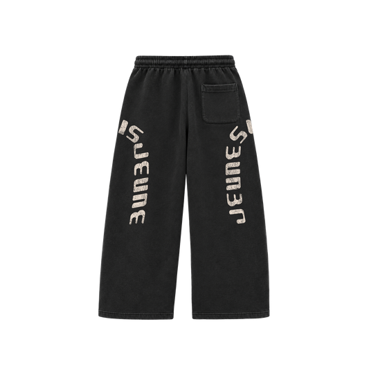 ATHLETIC DEPT OPEN BOTTOM WASHED BLACK