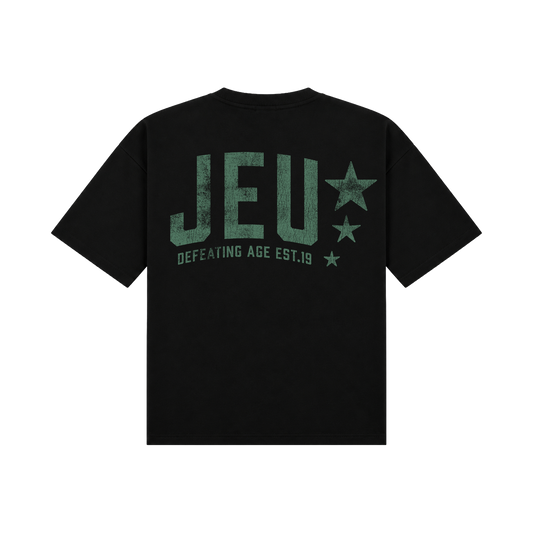 JEU* VINTAGE TEE BLACK & GREEN