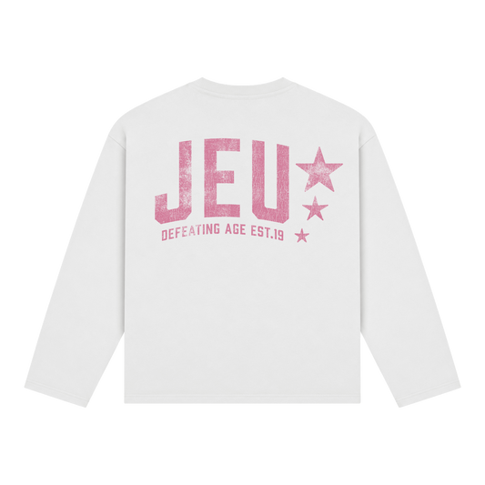 JEU* VINTAGE LONGSLEEVE WHITE & PINK