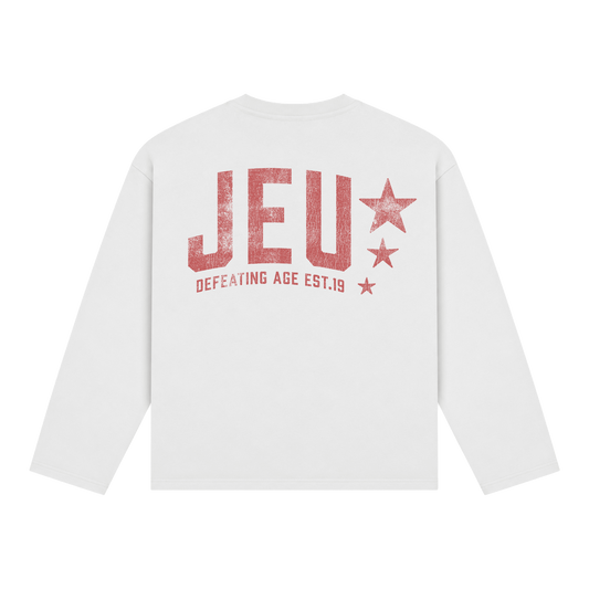 JEU* VINTAGE LONGSLEEVE WHITE & RED