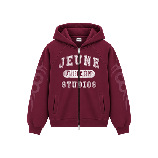 ATHLETIC DEPT OPEN BOTTOM BURGUNDY