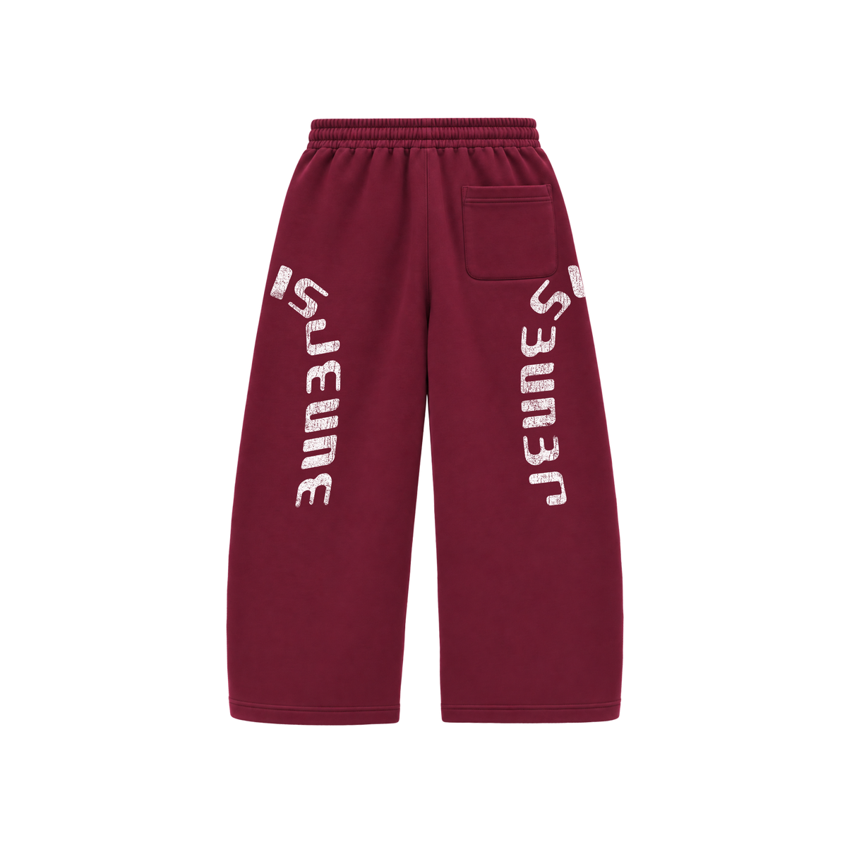 ATHLETIC DEPT OPEN BOTTOM BURGUNDY