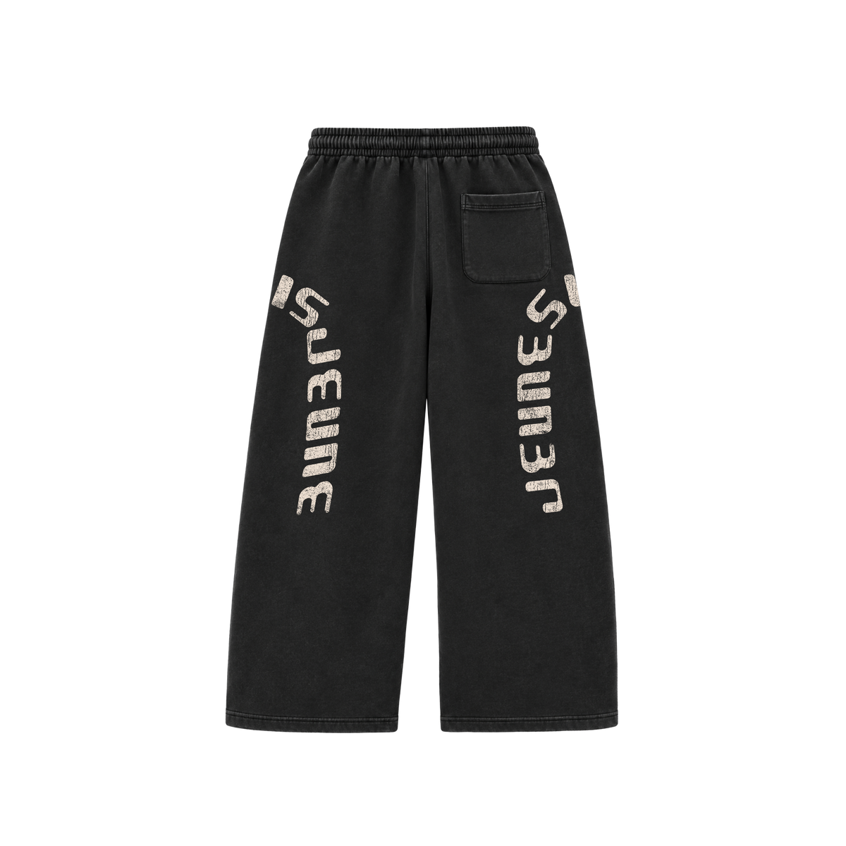 ATHLETIC DEPT OPEN BOTTOM WASHED BLACK