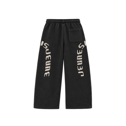 ATHLETIC DEPT OPEN BOTTOM WASHED BLACK
