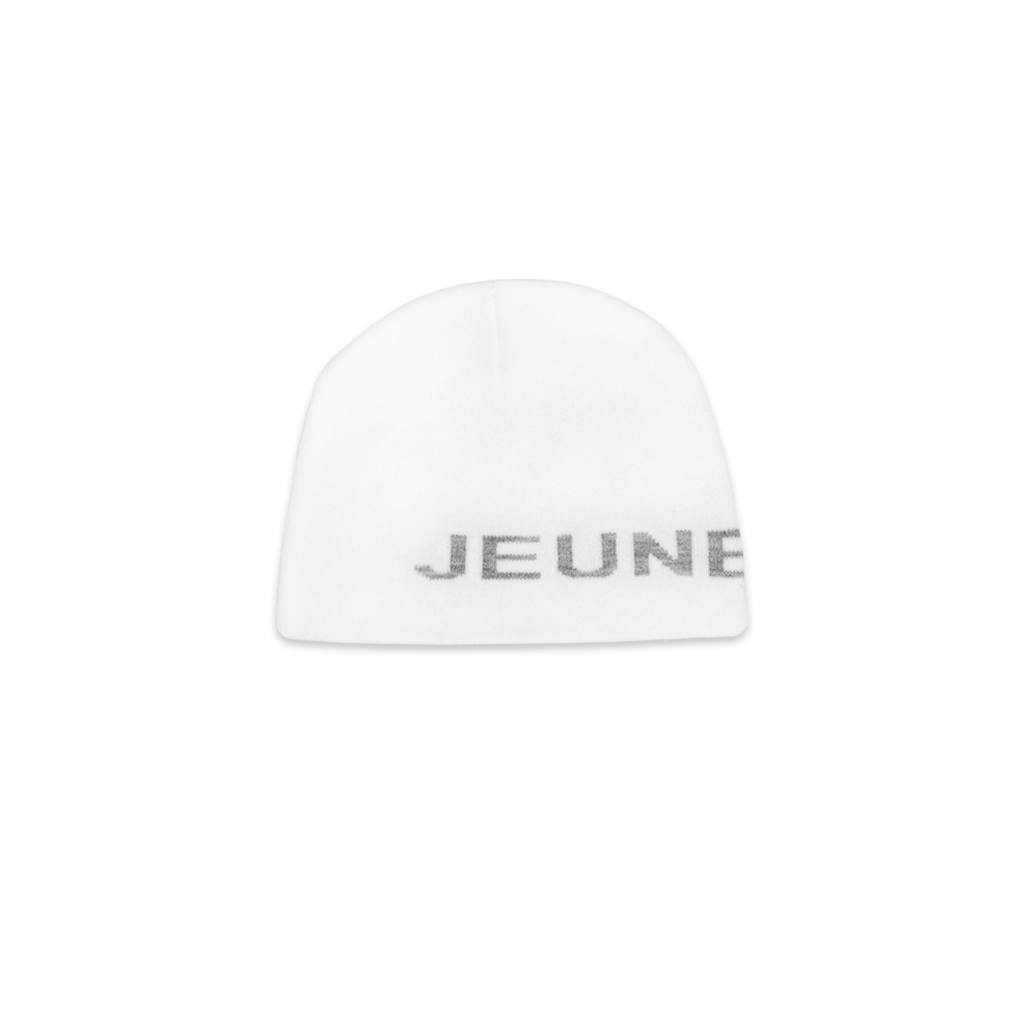 JEUNE LOGO BEANIE WHITE