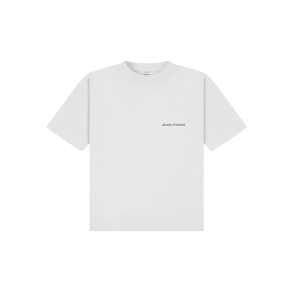 JEU* DEFEATING AGE TEE WHITE & GREY
