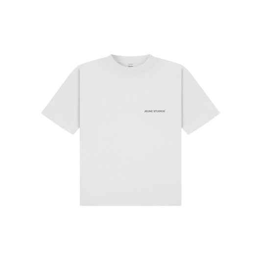 JEU* DEFEATING AGE TEE WHITE & GREY