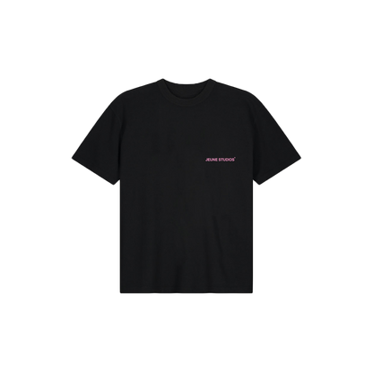 JEU* DEFEATING AGE TEE BLACK & PINK
