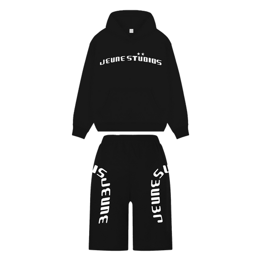 JEUNE SHORTSET BLACK & WHITE