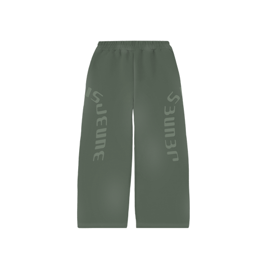 MONOTONE OPENBOTTOM WASHED GREEN