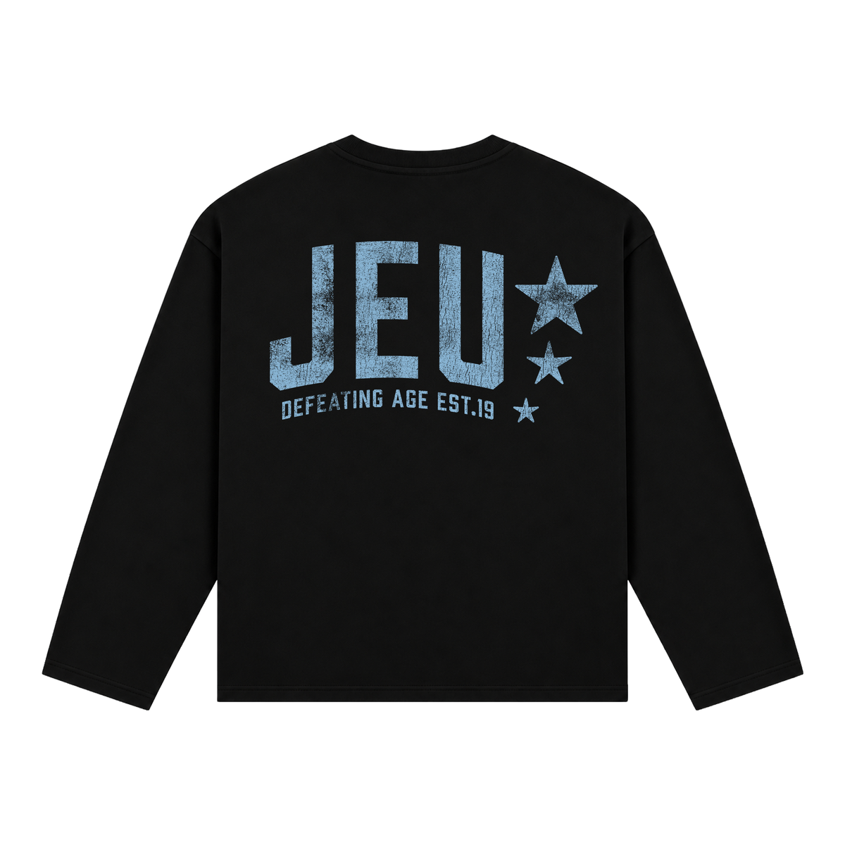 JEU* VINTAGE LONGSLEEVE BLACK & BABY BLUE