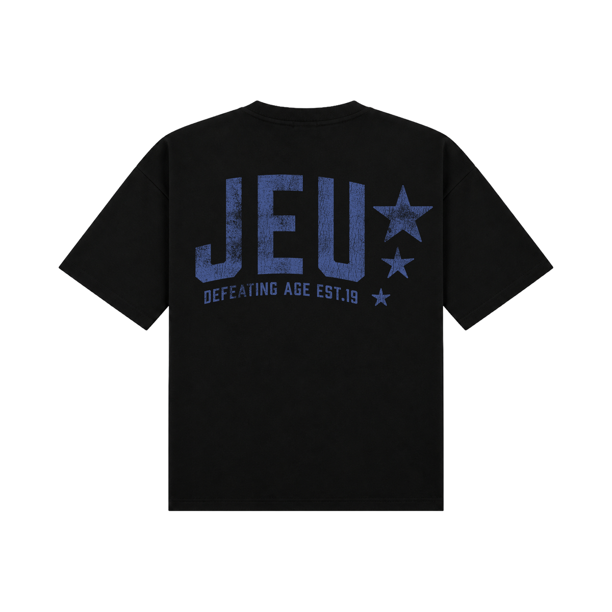 JEU* VINTAGE TEE BLACK & BLUE