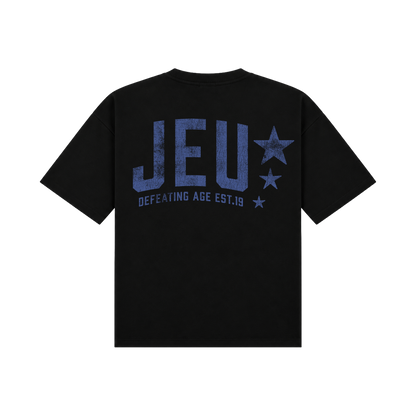JEU* VINTAGE TEE BLACK & BLUE