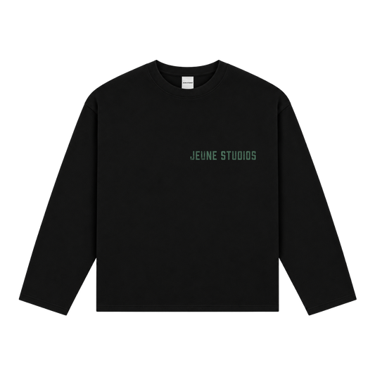 JEU* VINTAGE LONGSLEEVE BLACK & GREEN