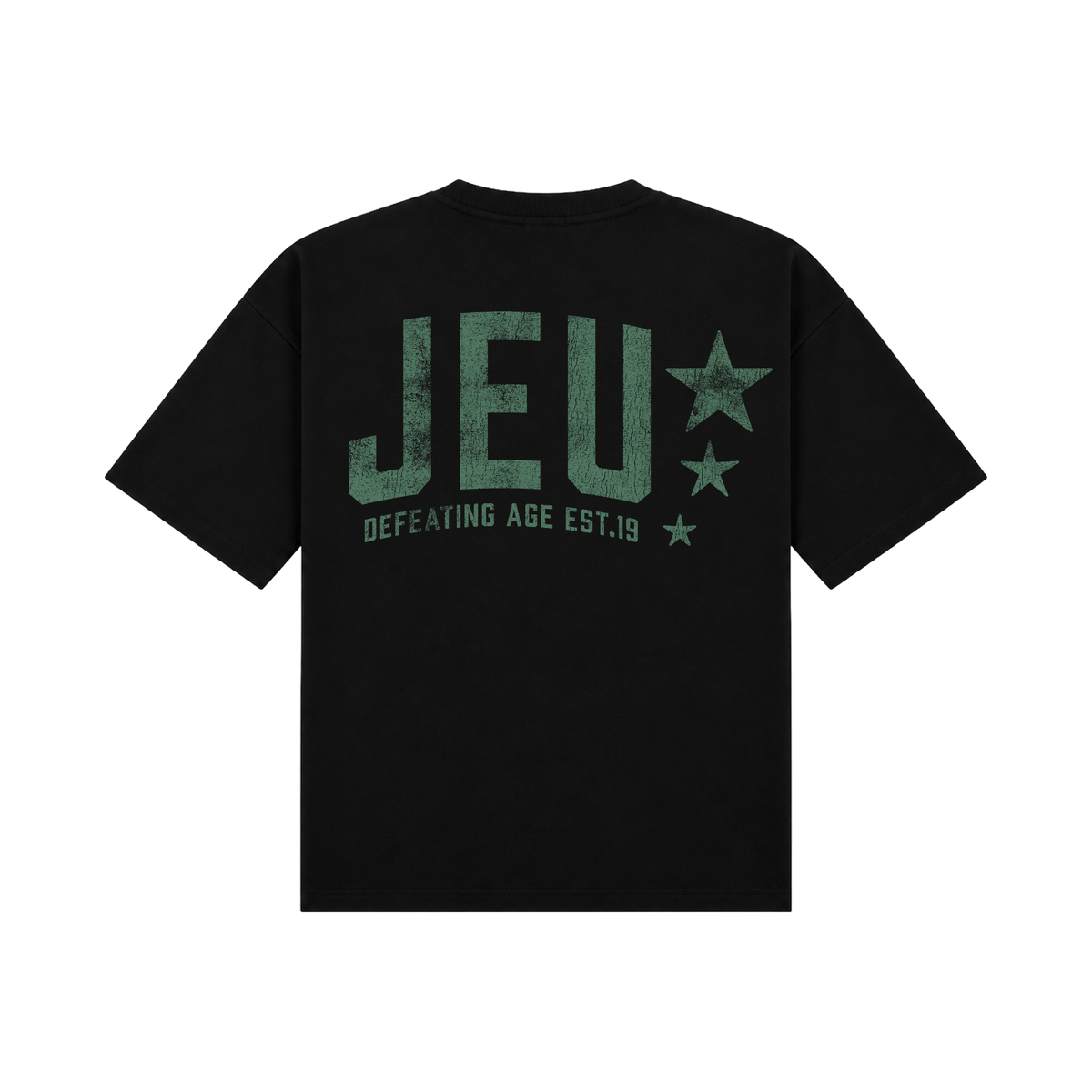 JEU* VINTAGE TEE BLACK & GREEN