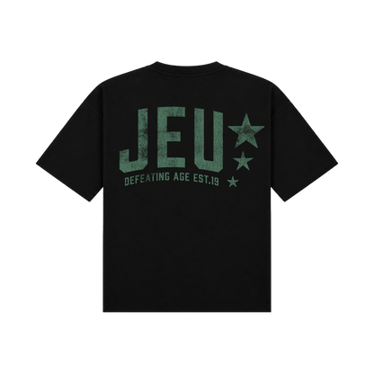 JEU* VINTAGE TEE BLACK & GREEN