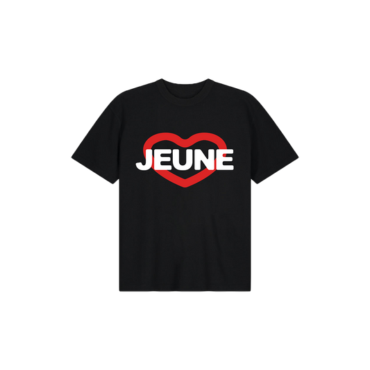 JEUNE HEART TEE BLACK