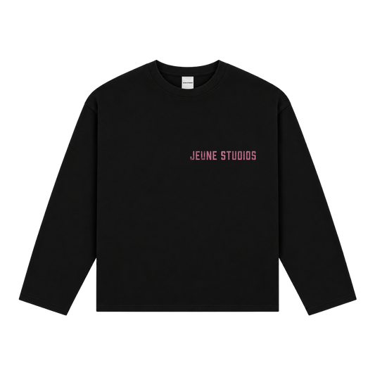 JEU* VINTAGE LONGSLEEVE BLACK & PINK