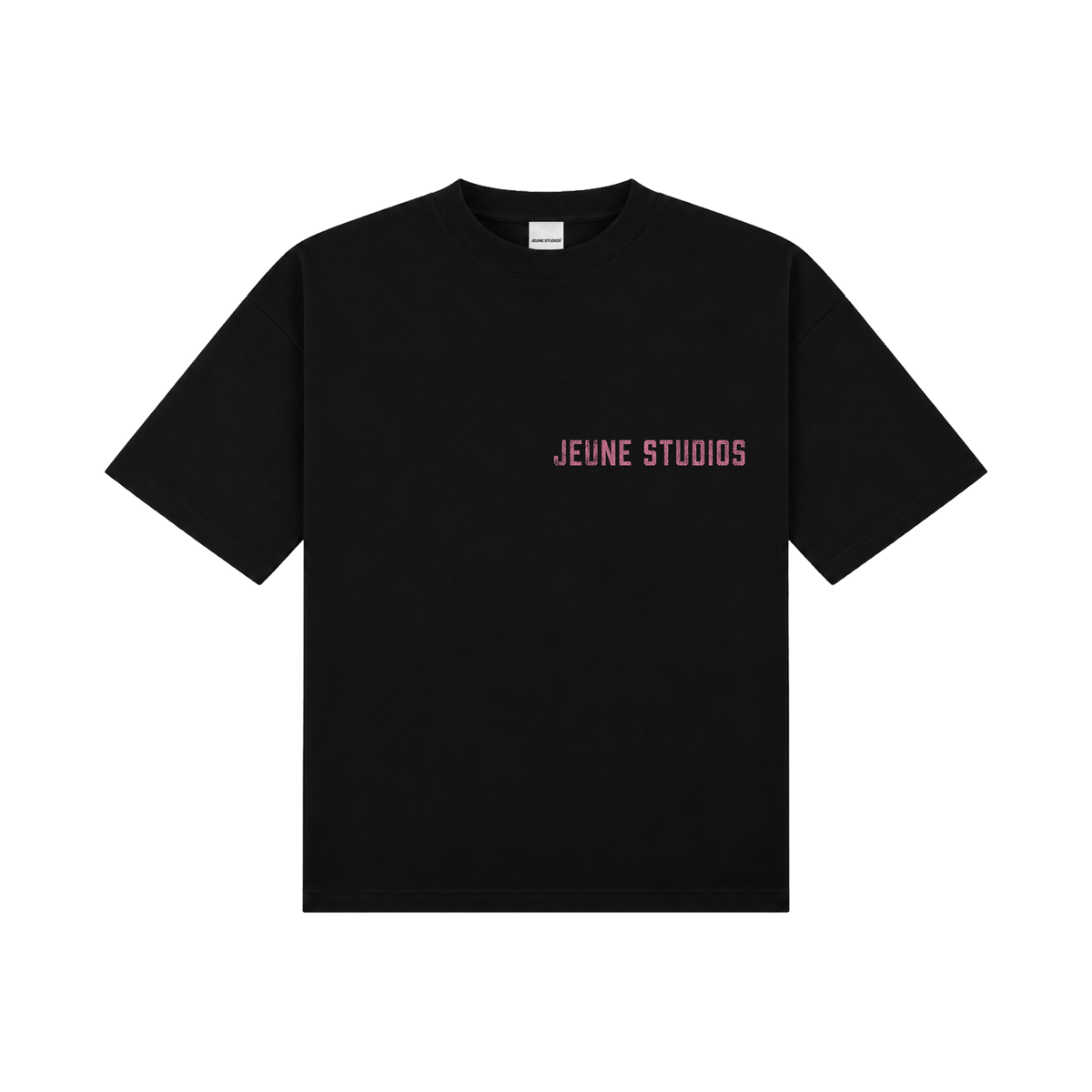 JEU* VINTAGE TEE BLACK & PINK