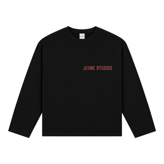JEU* VINTAGE LONGSLEEVE BLACK & RED