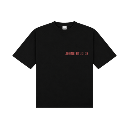 JEU* VINTAGE TEE BLACK & RED