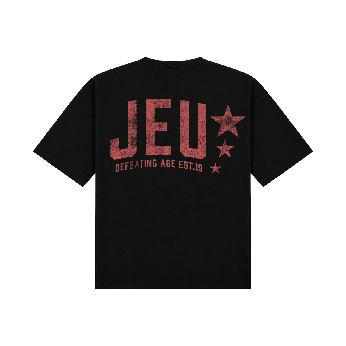 JEU* VINTAGE TEE BLACK & RED