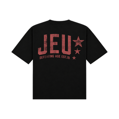 JEU* VINTAGE TEE BLACK & RED