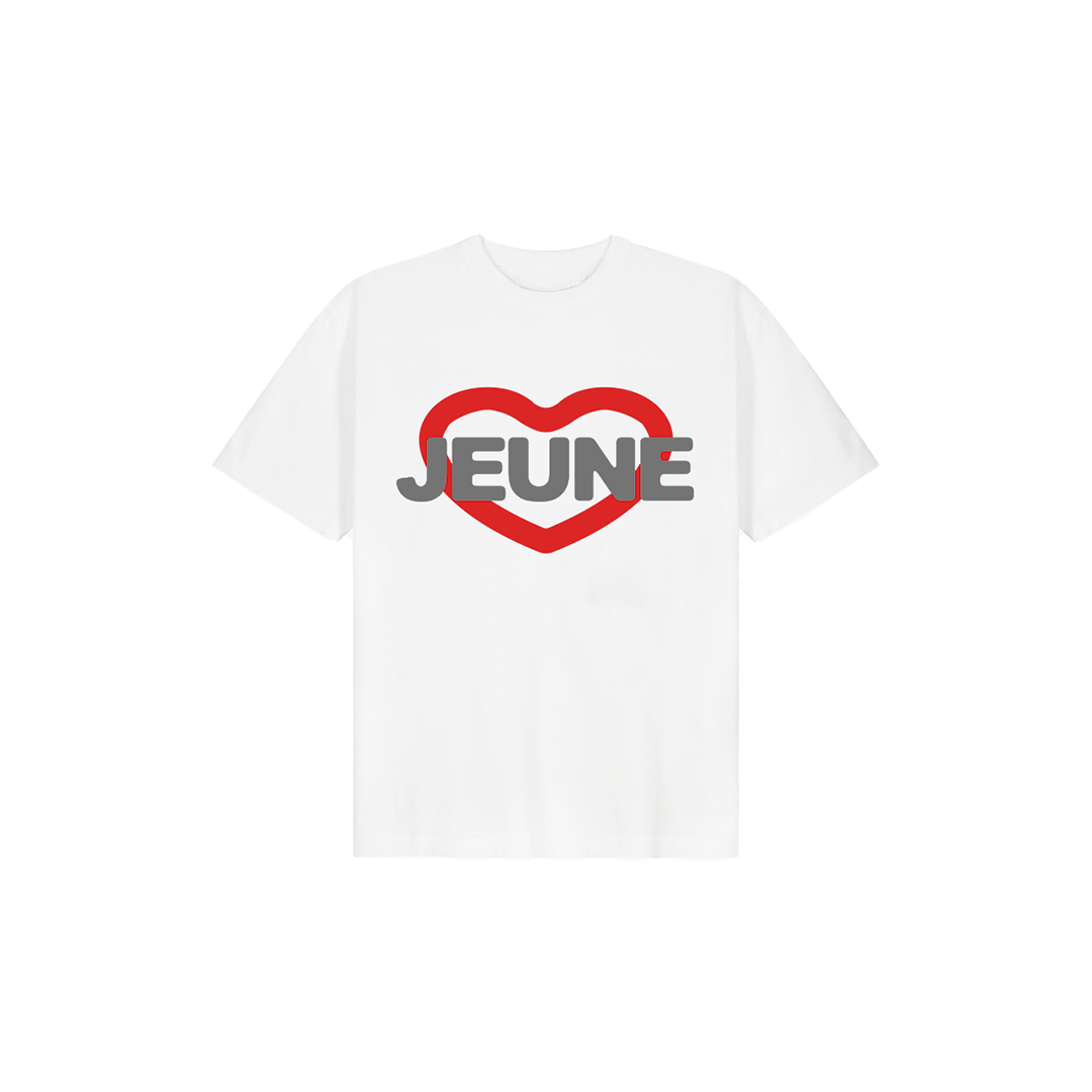 JEUNE HEART TEE WHITE