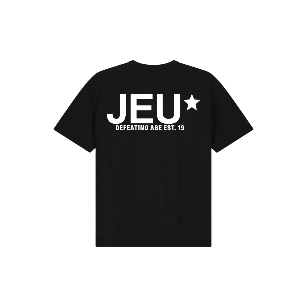 JEU* DEFEATING AGE TEE BLACK