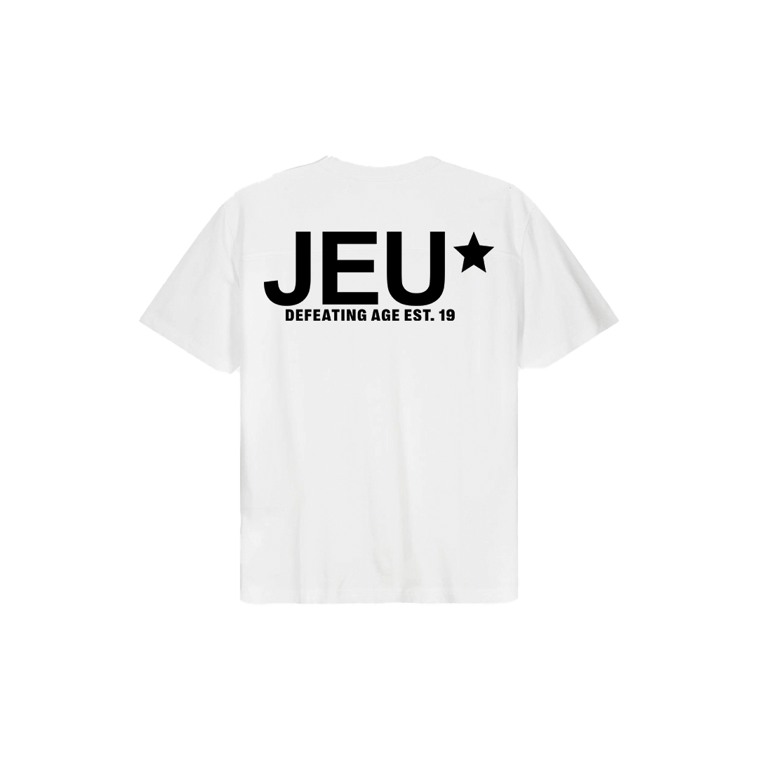 JEU* DEFEATING AGE TEE WHITE