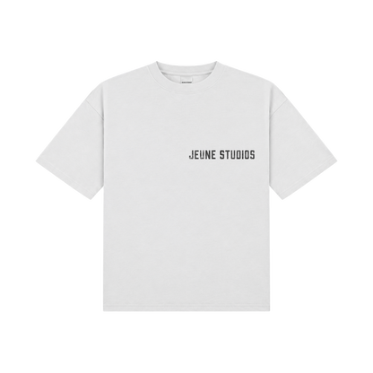 JEU* VINTAGE TEE WHITE & BLACK