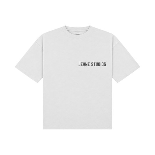 JEU* VINTAGE TEE WHITE & BLACK