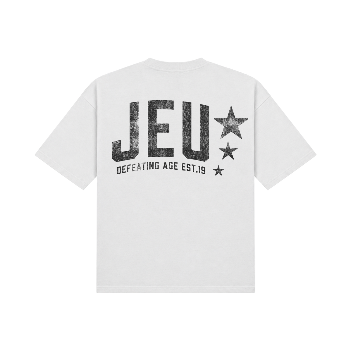 JEU* VINTAGE TEE WHITE & BLACK