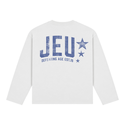 JEU* VINTAGE LONGSLEEVE WHITE & BLUE