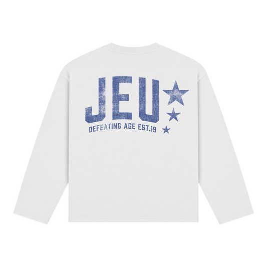 JEU* VINTAGE LONGSLEEVE WHITE & BLUE
