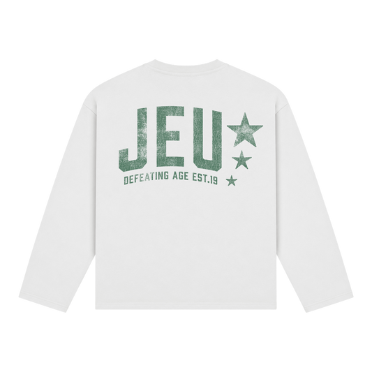 JEU* VINTAGE LONGSLEEVE WHITE & GREEN